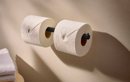 Hansgrohe AddStoris S WC-paperiteline kahdelle rullalle, mattamusta