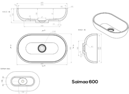 Otsoson SAIMAA 600 MATTA VALUMARMORIALLAS