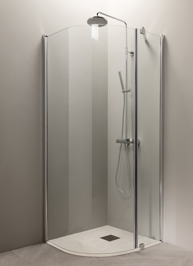 Vihtan PURO 9+6 Kaareva suihkukulma kiinte&auml;ll&auml; sein&auml;ll&auml;, Eri v&auml;reiss&auml;